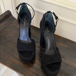Tory Burch Black Suede Heels